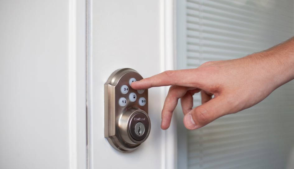 ADT smartlock on a Trenton home